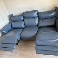 【かなり美品】本革電動ソファの画像