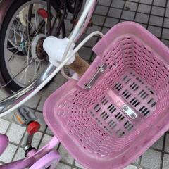 【お取引中】子供用自転車　16インチ　アイデス　プリンセス　補助輪あり　ペダル脱着可能の画像