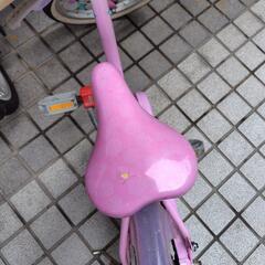 【お取引中】子供用自転車　16インチ　アイデス　プリンセス　補助輪あり　ペダル脱着可能の画像