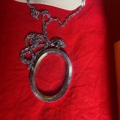 レトロ　アクセサリー ネックレス　拡大鏡