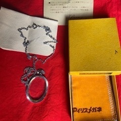 レトロ　アクセサリー ネックレス　拡大鏡の画像