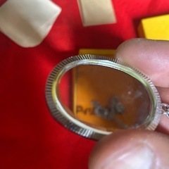 レトロ　アクセサリー ネックレス　拡大鏡の画像
