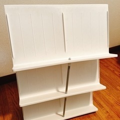 【お値下げしました】軽量簡易シューズラックの画像