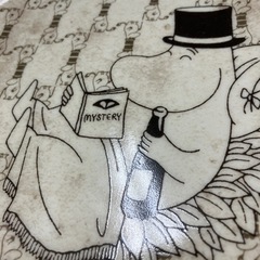 ロ2404-441 MOOMIN×雪印メグミルク プレート ムーミンパパ 非売品 中古美品の画像