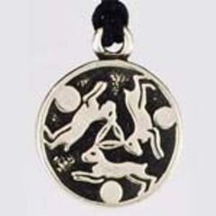 AzureGreen: Hare Trinity pendant...