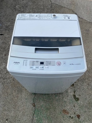 No.p20 洗濯機 4.5kg 2019年 AQUA