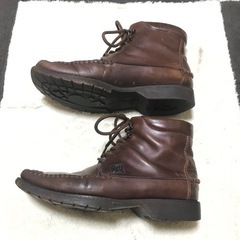 正規品 ルイヴィトン レザーモカシンブーツ  26cm ダークブラウンの画像