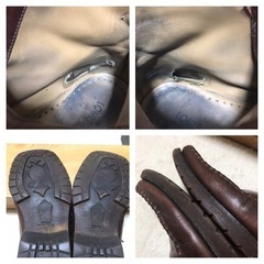 正規品 ルイヴィトン レザーモカシンブーツ  26cm ダークブラウンの画像