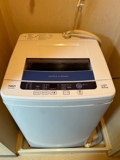 洗濯機　AQUA  AQW-S60B
