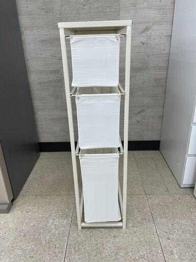 ★ジモティ割あり★  収納ラック 白 H98×D45.5×W25.5 クリーニング済み TJ5341