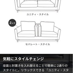【定価35,990円が半額以下★】 2人掛けソファ LOWYA　の画像