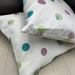(J(K)-2505CU2)◆URBAN INTERIOR◆クッション◆4点◆イエロー×ブルー◆の画像