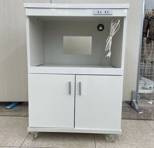 特別値引き★ジモティ割あり★  食器棚 白 H85×D42×W60.5 クリーニング済み TJ5351