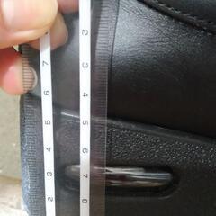 エアソール付スリッポンシューズ黒23.5の画像