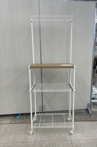 ★ジモティ割あり★  キッチンラック 白 H155×D39×W59 クリーニング済み TJ5347