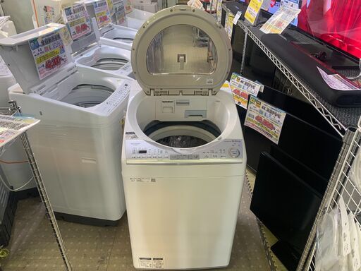 安心の分解洗浄済シャープ 8.0kg洗濯機 ES-TX8B 2018年製 保証有り【愛千142】