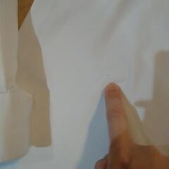 必由館高校　男子用　白　長袖シャツ175Ａ 制服　②の画像