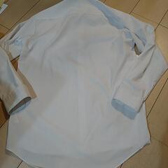 必由館高校　男子用　白　長袖シャツ175Ａ 制服　②の画像