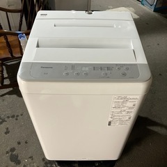 ロ2404-459 Panasonic 全自動電気洗濯機 6kg NA-F 6B1 2022年製 動作確認済み キズ汚れ有り