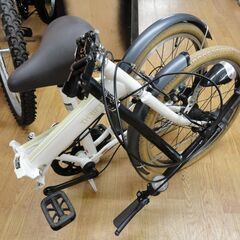 Asahiホワイト 折りたたみ自転車20いんち 20インチ 折りたたみ自転車 6段変速付き あさひ スリフト