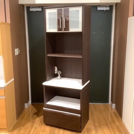 トレファク神戸南店】ニトリ 2枚扉レンジボード【取りに来られる方限定】