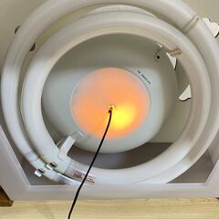 蛍光灯照明器具　和風ペンダントライト 木製 の画像