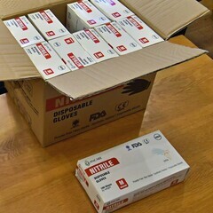 ●未開封　1000枚！●ANCARE ニトリルグローブ　ブルー　...