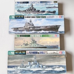 プラモデル【完成品】未塗装 アメリカ海軍 イギリス海軍の画像