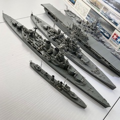 プラモデル【完成品】未塗装 アメリカ海軍 イギリス海軍の画像