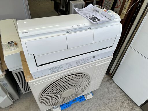 【動作保証あり】HITACHI 日立 2022年 4.0kw 14畳用 200V 冷暖房ルームエアコン RAS-X40L2BK【管理KR460】