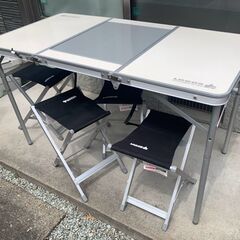 Logos BBQ スツール テーブル セット 4