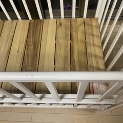 ベビーベッド　KATOJI 白の画像