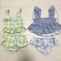 【最終値下げ】キッズ水着 ベビー水着 2枚セット  90cm,95cmの画像