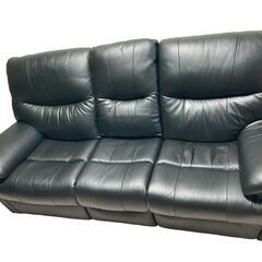 動作確認済み ニトリ 電動リクライニング 3人掛けソファ 現状品