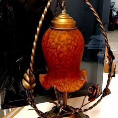 昭和レトロ スタンドランプ ローマン 薔薇 アンティーク ランプ　/8Jの画像