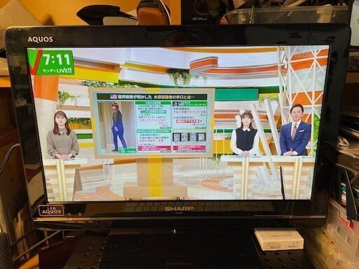 ☆シャープ LC-19K7 2012年製 19型 液晶テレビ【リモコン B-CASカード 元箱 付き】