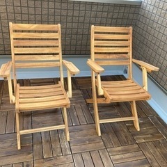 ガーデンチェアー2脚　カインズ　WFC57