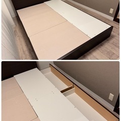 ニトリ　ダブルベッドの画像