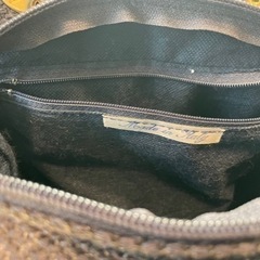 ツイード　チェーン　ハンドバッグ　青　レディース　バッグ　ブルーの画像