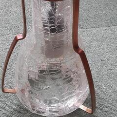 銅　アンティーク ビンテージ　ガラス　吊り下げランプ　カフェ　古民家　北欧　カントリー　オールドアメリカン　コッパー　硝子の画像