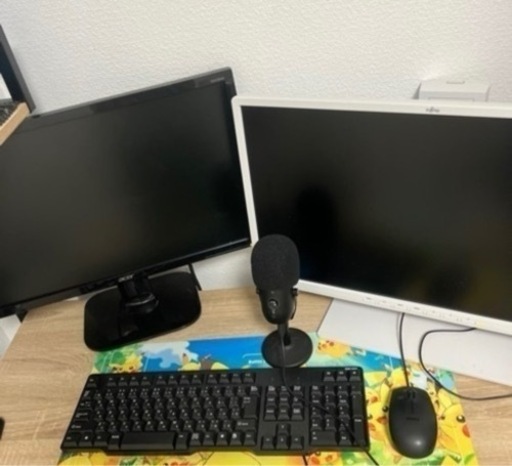 ゲーミングPC モニター2個付き☆ RAM16GB☆intel i7-4790 3.6GHz パソコン デスクトップパソコン  キーボード マウス付きフルセット