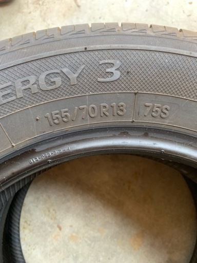ほぼ新品　夏タイヤ　155/70R13 4本セット
