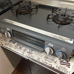 【お譲り先決定済】プロパン　2口ガスコンロ