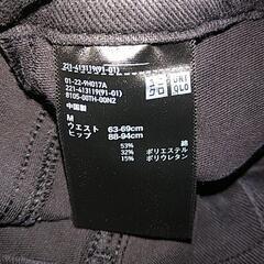 【中古】レディース黒ユニクロパンツMの画像