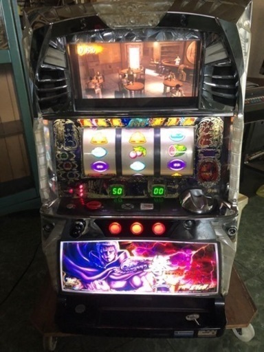 パチスロ 実機 北斗の拳 転生の章ZA 世紀末覇者 拳王 ラオウ ドアキー/設定キー付き 不要機 家庭用電源 ボリューム付