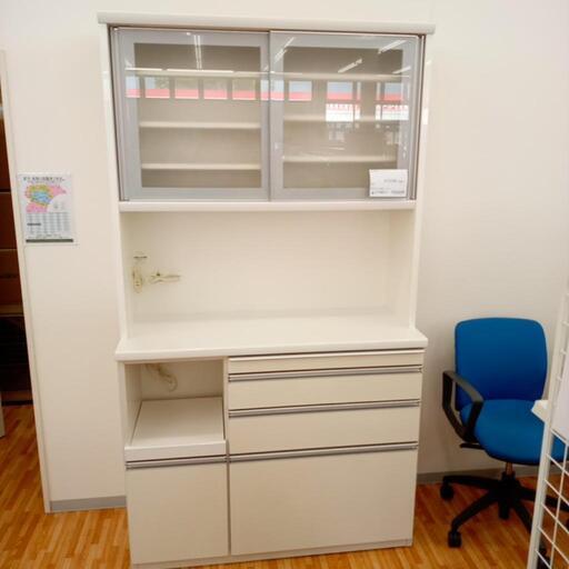 ★ジモティ割あり★ 松田家具　レンジボード　ホワイト　クリーニング済　YJ2280