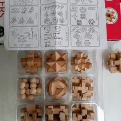 【値下げしました↓】ウッドパズル9個セットプラスおまけ1個の画像