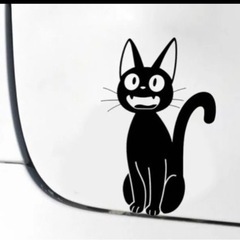 カーステッカー「くろねこ」〈タ
〉の画像