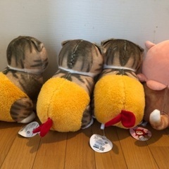 モフサンド　えびにゃん3匹と海の生き物にゃん1匹の画像
