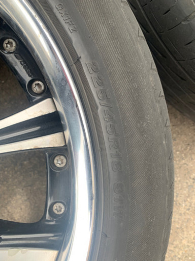 ホイール付きタイヤ4本セット　225/45R18 91W